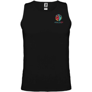 Andre frfi sport trik, solid black (T-shirt, pl, kevertszlas, mszlas)