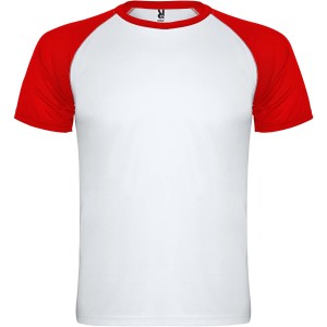 Indianapolis rvid ujj uniszex sportpl, white, red (T-shirt, pl, kevertszlas, mszlas)