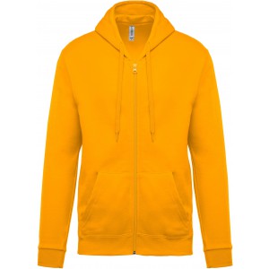 Kariban kapucnis, cipz�ras f�rfi pul�ver, Yellow