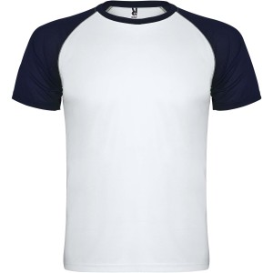 Roly Indianapolis r�vid ujj� uniszex sportp�l�, white, navy blue