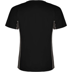Shanghai rvid ujj gyerek sportpl, solid black, dark lead (T-shirt, pl, kevertszlas, mszlas)