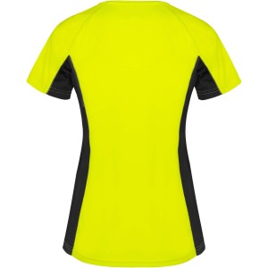 Shanghai rvid ujj ni sportpl, fluor yellow, solid black (T-shirt, pl, kevertszlas, mszlas)