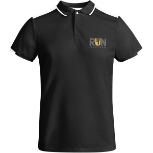 Tamil rvid ujj frfi sportpl, solid black, white (T-shirt, pl, kevertszlas, mszlas)