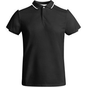 Tamil rvid ujj frfi sportpl, solid black, white (T-shirt, pl, kevertszlas, mszlas)